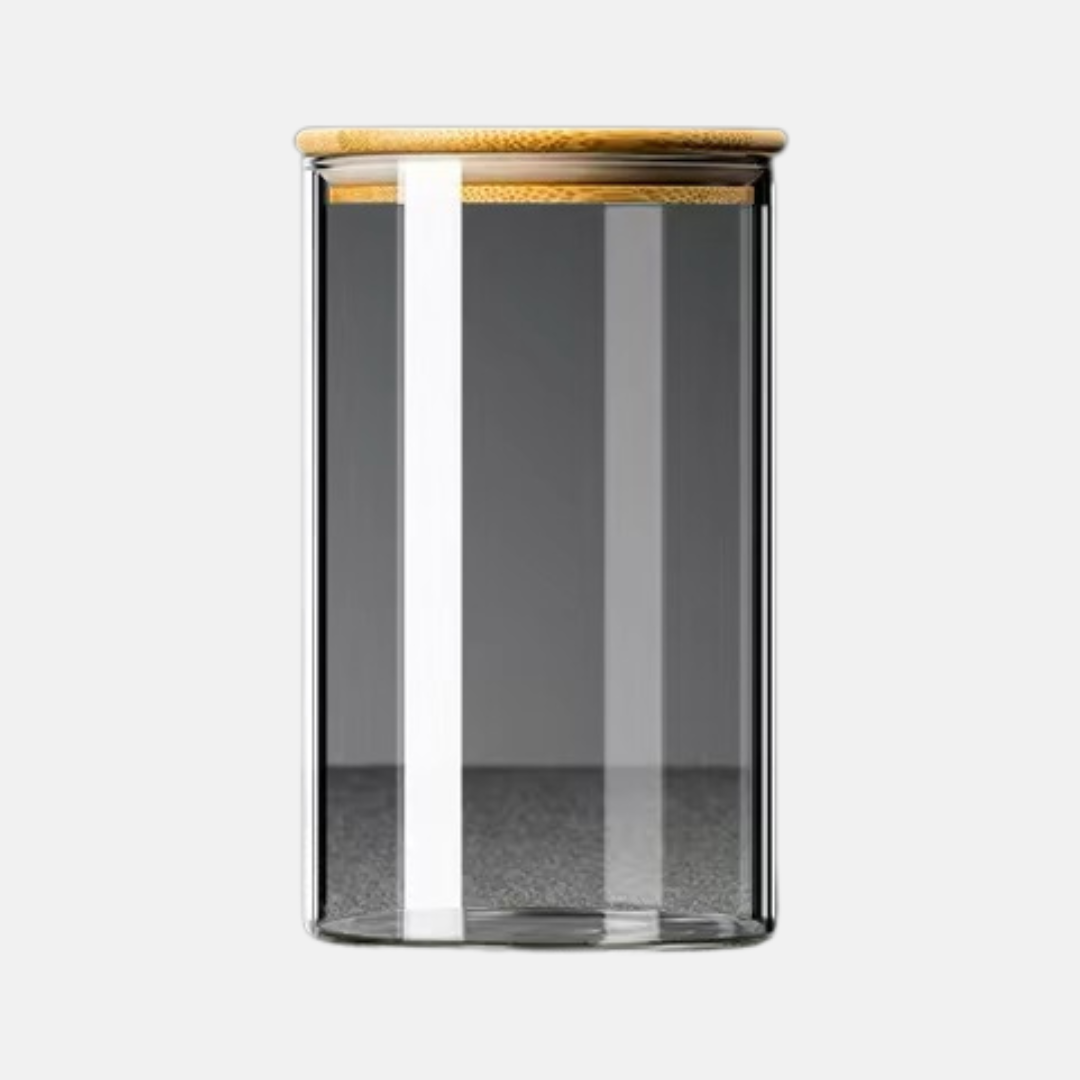 Cylindrical Terrarium Jar with Cork Seal