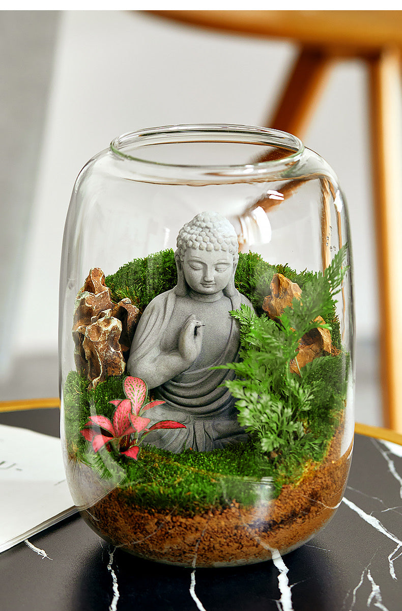 micro terrarium plants Ecological Bottle Green Moss Micro Landscape Glass Tank – Garden Aquaria