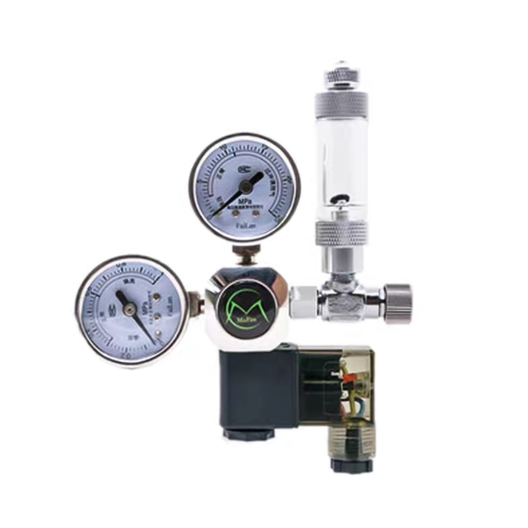 Mufan CO2 Regulator With Solenoid Single Valve