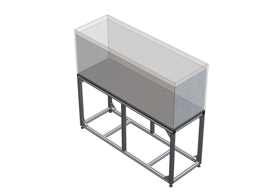 Ultra Clear 150*50*70cm Tank with Aluminium Stand