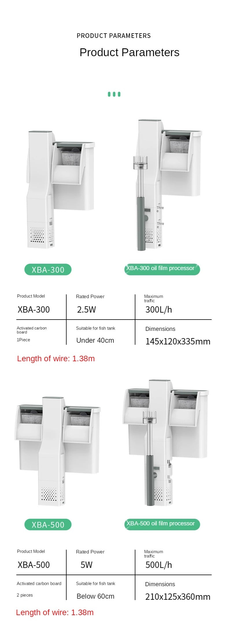 SUNSUN XBA Series Hang on Back Filter