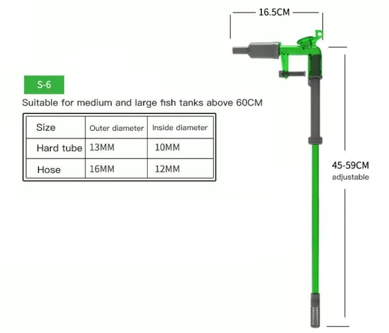 Qanvee Gravel Vacuum Siphon